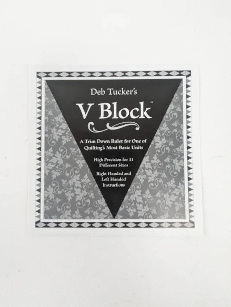 V Block Ruler Pattern Free Deb Tucker V Block Ruler | WV Quilt Shop